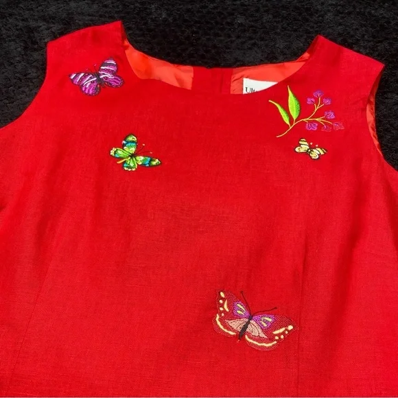 Linen blend women’s top 14 by Ultra Dress New York Buttons down the back - Picture 7 of 14